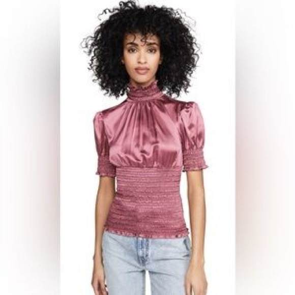 Cinq à Sept Sheila Top in Pink Sapphire - Picture 1 of 12